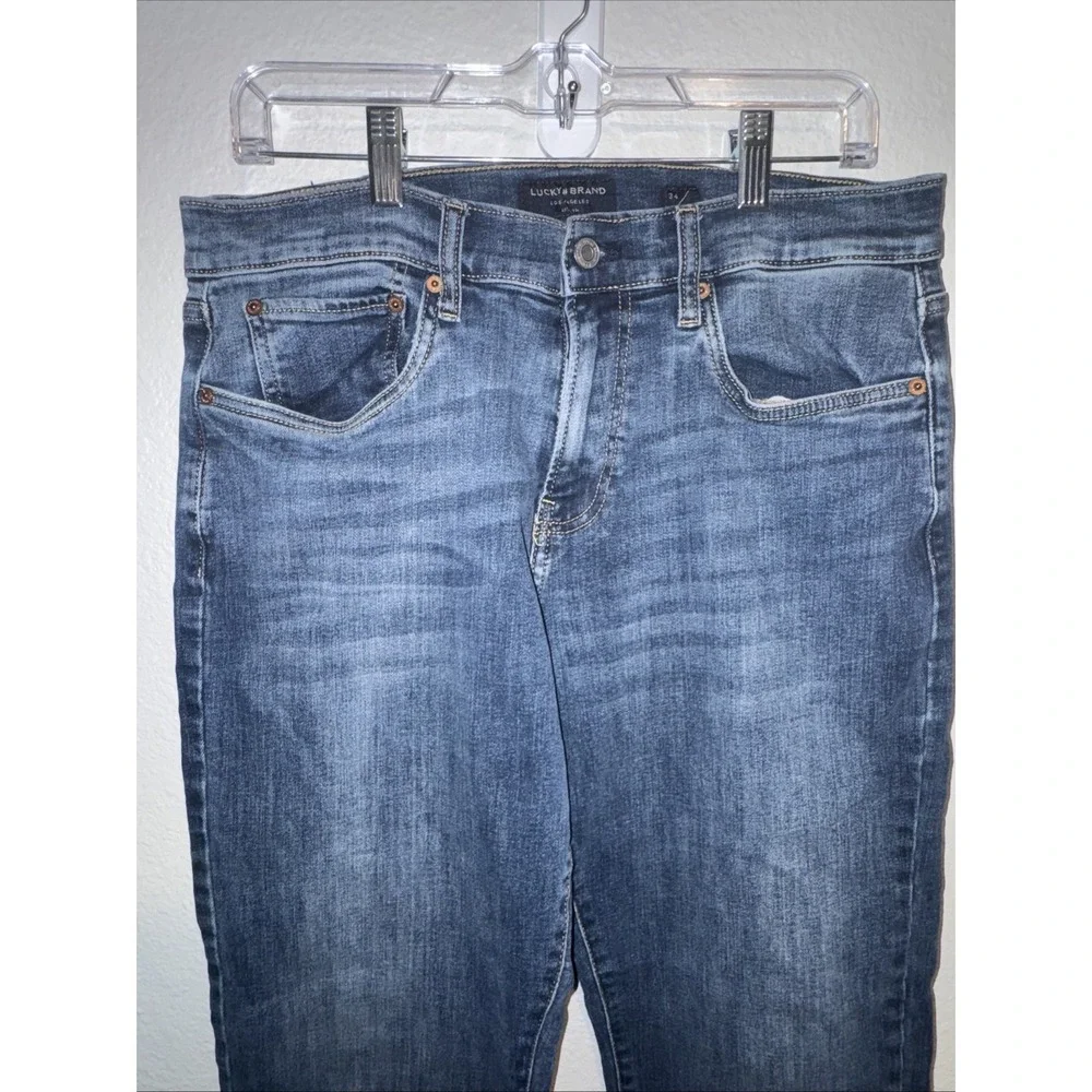 🍀 Lucky Brand Jeans 221 Straight Mens Size 34x30 Blue Casual Denim